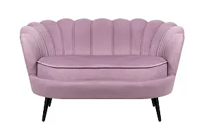 купить стильный Дизайнерский двухместный диван Pearl Double Pink на черных ножках в интернет-магазине в Санкт-Петербурге
