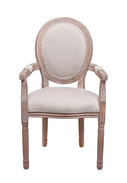 Мягкий стул с подлокотниками Volker Arm Beige V2 в Санкт-Петербурге Мягкий стул с подлокотниками Volker Arm Beige V2
