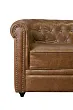 Кожаный диван лофт Karo Brown leather 3S №5 в Санкт-Петербурге