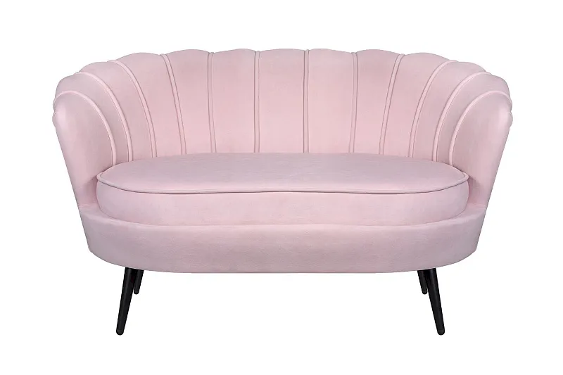 Диван ракушка Pearl Double Pink на черных ножках в Санкт-Петербурге Диван ракушка Pearl Double Pink на черных ножках