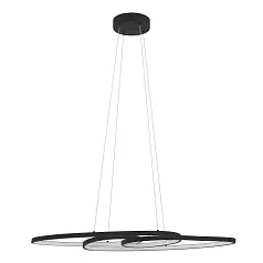 купить 900948 Люстра диммируемая GIANELLA, 36W (LED), 3000K, 3960lm, L1150, B375, H1100, сталь, черный / пластик, белый в Санкт-Петербурге