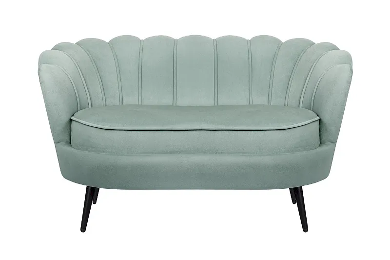 Диван ракушка Pearl Double Green на черных ножках в Санкт-Петербурге Диван ракушка Pearl Double Green на черных ножках