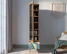Буфет "Бербер (Berber)" одностворчатый с ящиком принт 42 арт BB48/Print_42 №1