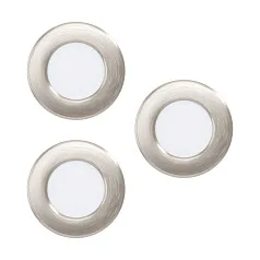 красивые 99141 Светодиодный комплект встраиваемых светильников FUEVA 5, 3х2,7W (LED), ?86, ET26, 3х300lm, 3000K, ст в Санкт-Петербурге