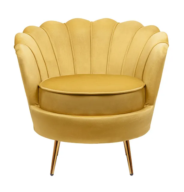 Низкое кресло ракушка Pearl Yellow в Санкт-Петербурге Низкое кресло ракушка Pearl Yellow