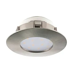 95819 Светодиодный встраиваемый светильник PINEDA, 1х4,9W(LED), ?78, IP44, пластик, никель матовый в Санкт-Петербурге