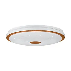 900599 Настенно-потолочный светильник LANCIANO 1, LED 36W, 3300lm, H80, ?560, сталь, дерево, белый, коричневый/пластик с эффектом кристаллов, белый, х в интернет-магазине в Санкт-Петербурге