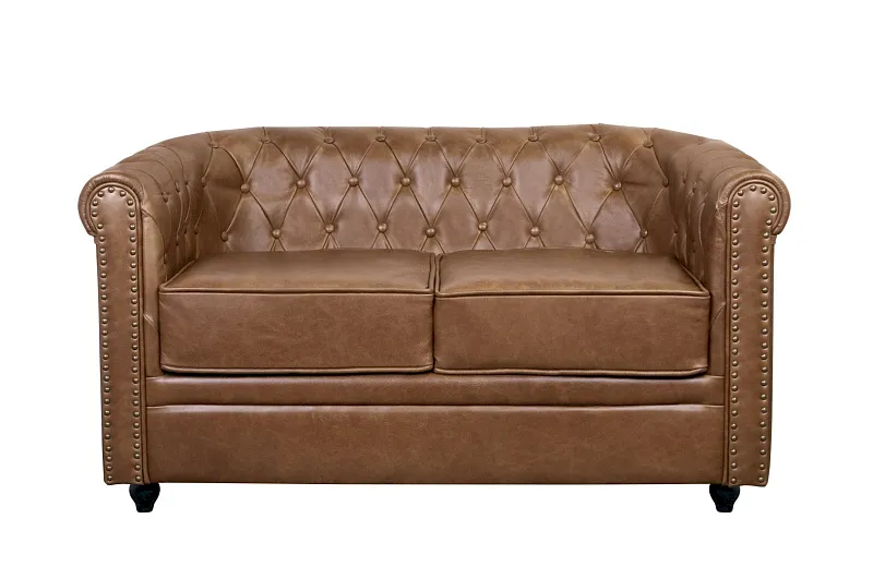 Кожаный диван лофт Karo Brown leather 2S в Санкт-Петербурге Кожаный диван лофт Karo Brown leather 2S