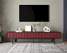 Комод с четырьмя ящиками под TV "Эмерсон (Emerson)" арт EM06/red/L №3