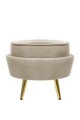 Пуф Pearl Adorn Taupe в интерьере в Санкт-Петербурге