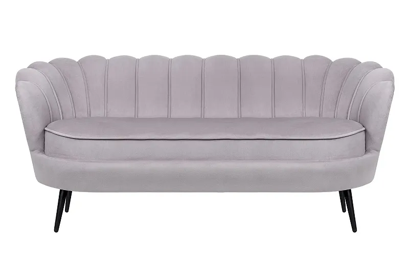 Дизайнерский диван для гостиниц Pearl Triple Grey на черных ножках в Санкт-Петербурге Дизайнерский диван для гостиниц Pearl Triple Grey на черных ножках
