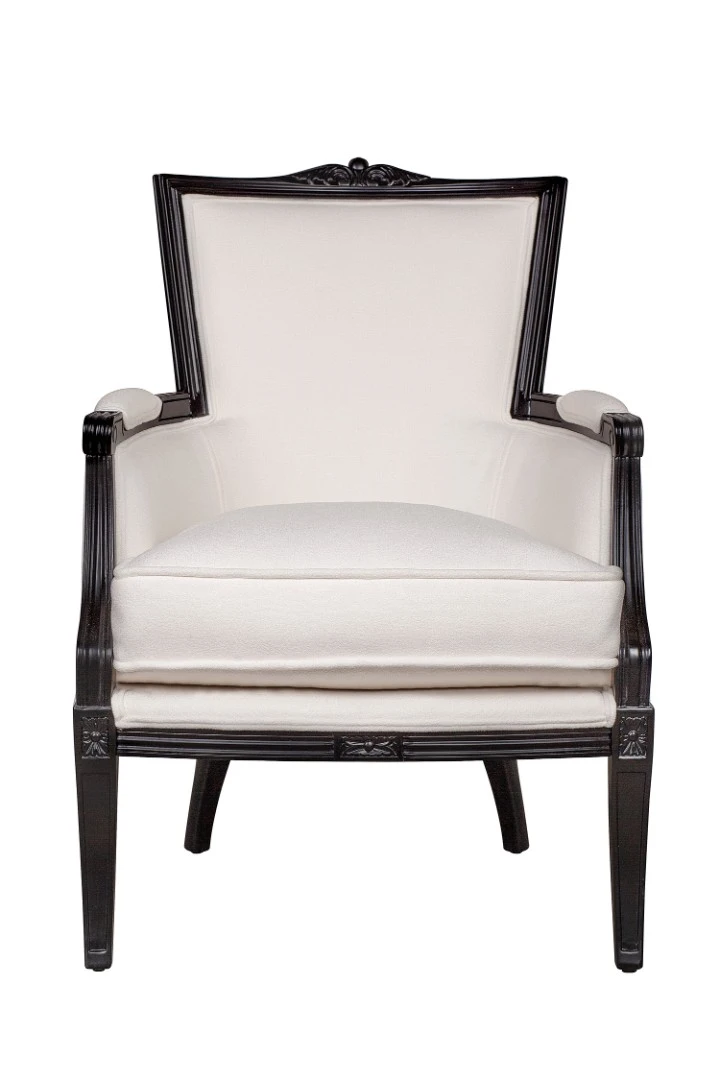 заказать стильное Мягкое полукресло с подлокотниками Tous white в Санкт-Петербурге