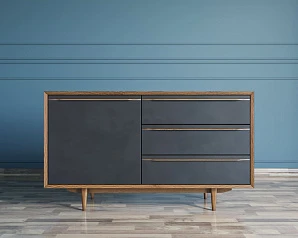 Комод "Brun Blacki" с ящиками и дверкой арт BR-02Black на заказ в интернет-магазине в Санкт-Петербурге