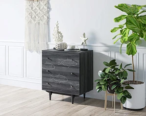 заказать Комод "Boho" 3 ящика с рыбами арт BH02 в Санкт-Петербурге