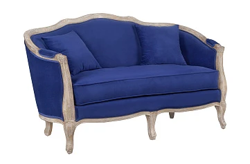 Дизайнерский двухместный диван Darcy 2 Blue в Санкт-Петербурге