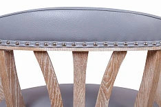 фото Мягкий стул с подлокотниками Tanner Gray Leather в интерьере в Санкт-Петербурге