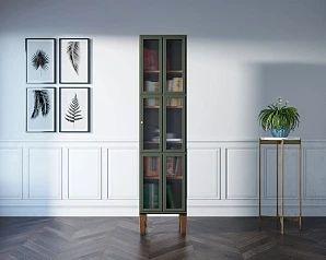 купить красивый Шкаф одностворчатый "Andersen" с рифлеными стеклами арт AN13 в интернет-магазине в Санкт-Петербурге