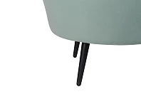 заказать Низкое кресло ракушка Pearl Green на черных ножках в Санкт-Петербурге