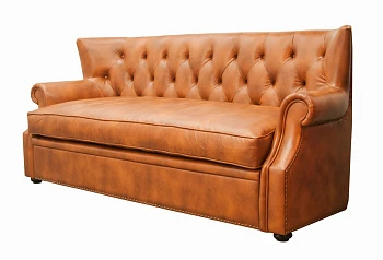 красивый Кожаный диван лофт Tesco коричневый в интернет-магазине в Санкт-Петербурге