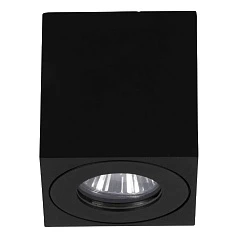 901029 Уличный потолочный светильник TORRECOLA, 1X35W (GU10), IP44, H85, алюминий, пластик, чёрный/прозрачное стекло на заказ в Санкт-Петербурге