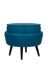 купить Пуф Pearl Adorn Marine на черных ножках в Санкт-Петербурге