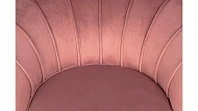 Низкое кресло ракушка Pearl Pink V3 на черных ножках в интернет-магазине в Санкт-Петербурге