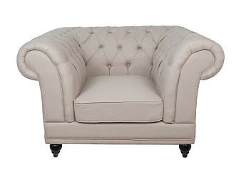 фото Низкое кресло Dasen Beige в интерьере в Санкт-Петербурге