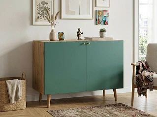 купить стильные Комод с принтом 3 "Бербер (Berber)" две дверки арт BB04/Print_6000 в Санкт-Петербурге