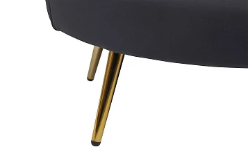 стильный Дизайнерский двухместный диван Pearl Double Black в Санкт-Петербурге