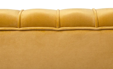 Дизайнерский диван Pearl Triple Yellow в интерьере в Санкт-Петербурге