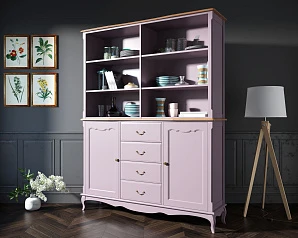 купить красивый Шкаф Leontina Lavanda с открытым верхом арт ST9351/2L в Санкт-Петербурге