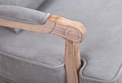 купить стильное Мягкое полукресло с подлокотниками Nitro Grey Velvet в интернет-магазине в Санкт-Петербурге