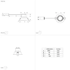 красивые 900745 Комплект встраиваемых диммируемых светильников SALICETO, 3X6W (LED), 2700K, 1350lm, ?88, алюминий, белый / стекло, прозрачный, белый в интернет-магазине в Санкт-Петербурге