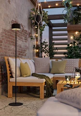 купить 901891 Торшер на солнечн. батарее сенсорн. ROCCANOVA-L, H1200, 2,8W(LED), IP44, 3000K, 270lm, сталь, черный в интернет-магазине в Санкт-Петербурге