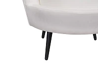 купить Кресло ракушка Pearl Beige на черных ножках в Санкт-Петербурге