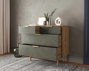заказать Комод с четыремя ящиками "Line" R22/browngrey в интернет-магазине в Санкт-Петербурге