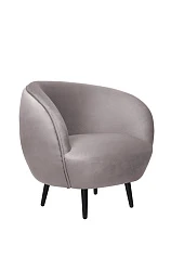 Мягкое кресло Small Benee Grey на черных ножках в Санкт-Петербурге