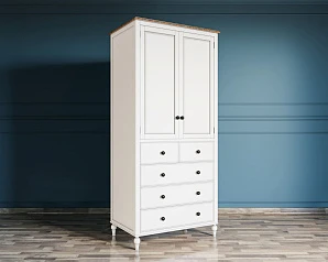 купить Шкаф двухстворчатый "Odri" с 5 ящиками арт od2127KR5 в интернет-магазине в Санкт-Петербурге