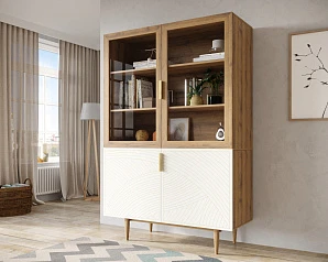 красивый Буфет с двумя дверками "Line" LN11/GR1/beige в Санкт-Петербурге