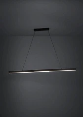 заказать стильные 390368 Люстра диммируемая MONTEBUONO, 2X10W (LED), 3000K, 2600lm, L1800, B65, H1500, сталь, анодированный черный/пластик, белый в Санкт-Петербурге