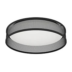 купить красивые 900795 Потолочный светильник LUPPINERIA, 20W (LED), 3000K, 2400lm, H95, ?385, сталь, черный / пластик, белый в интернет-магазине в Санкт-Петербурге