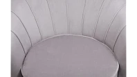 Низкое кресло ракушка Pearl Grey на черных ножках в интернет-магазине в Санкт-Петербурге