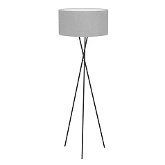 фото Торшер FONDACHELLI, 1x60W(E27), сталь, черный, текстиль, серый в интерьере в Санкт-Петербурге