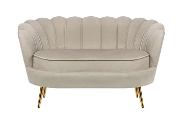 Дизайнерский двухместный диван Pearl Double Taupe в интерьере в Санкт-Петербурге