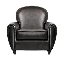 купить стильное Кожаное кресло черное Flog в Санкт-Петербурге