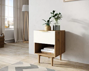 купить стильные Тумбочка с верхним ящиком "Line" LN10/GR1/beige в Санкт-Петербурге
