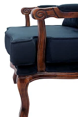 красивое Полукресло в стиле модерн Nitro Button черное в Санкт-Петербурге