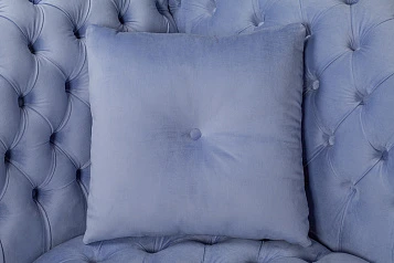 стильный Двухместный диван Lina Blue-B синий на заказ в Санкт-Петербурге