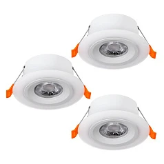 купить 900913 Комплект встраиваемых светильников CALONGE, 3X4,8W (LED), 3000K, 1860lm, ?100, пластик, белый в Санкт-Петербурге