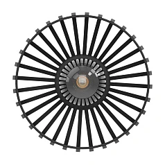 900792 Потолочный светильник MOGANO 3, 1X40W (E27), H180, ?280, сталь, черный в Санкт-Петербурге